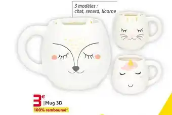 Gifi Mug 3d offre
