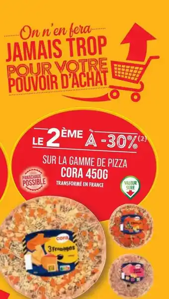 Match La gamme de pizza cora 450 g offre