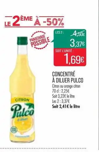 Concentré à diluer pulco