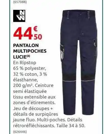 Rural Master Pantalon multipoches lucie offre