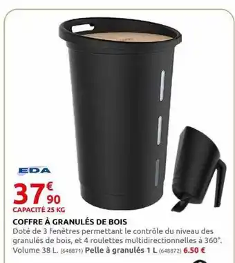 Rural Master Coffre à granulés de bois eda offre