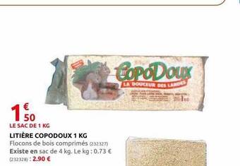 Rural Master Litière copodoux 1 kg offre