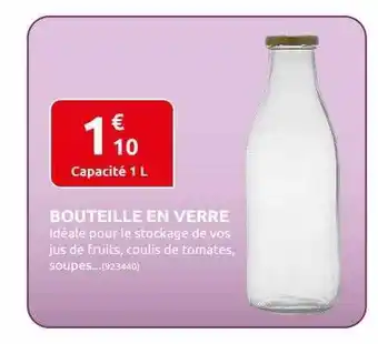Rural Master Bouteille en verre offre