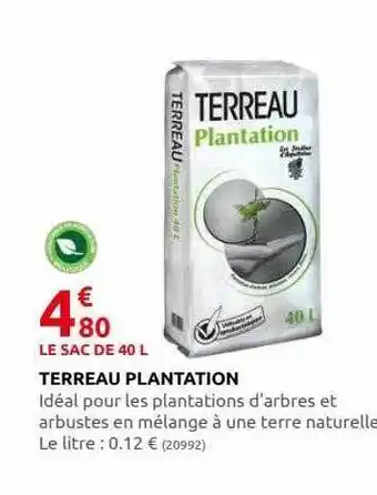 Rural Master Terreau plantation offre