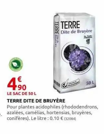 Rural Master Terre dite de bruyère offre