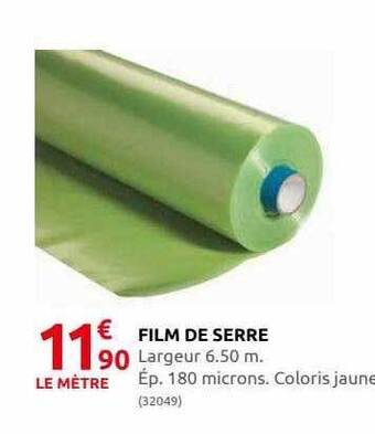 Rural Master Film de serre offre