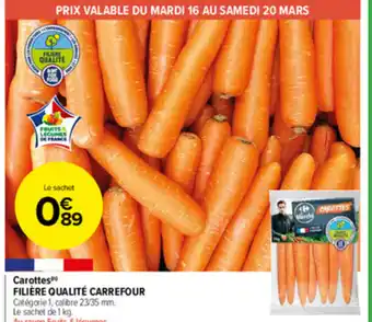 Carrefour Market Carottes offre