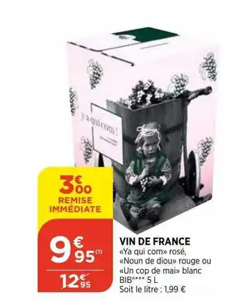 Bi1 Vin de france offre