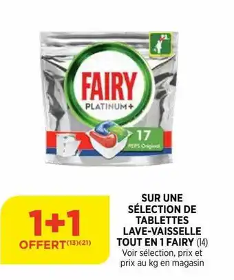 Bi1 Tablettes lave-vaisselle tout en 1 fairy offre