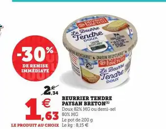 Beurrier tendre paysan breton