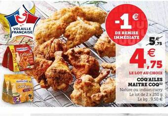 Hyper U Coq'ailes maître coq offre