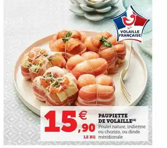 Paupiette de volaille