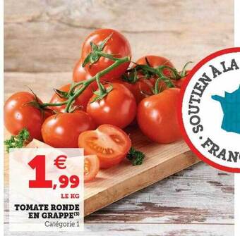 Hyper U Tomate ronde en grappe offre