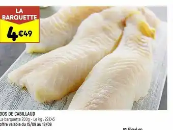 Leader Price Dos de cabillaud offre