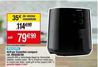 Migros Airfryer essential compact philips offre