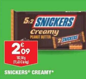 ALDI Snickers creamy offre