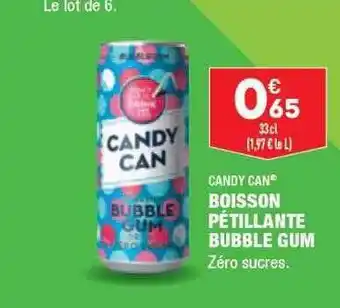 ALDI Boisson pétillante bubble gum candy can offre