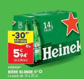 ALDI Bière blonde heineken offre