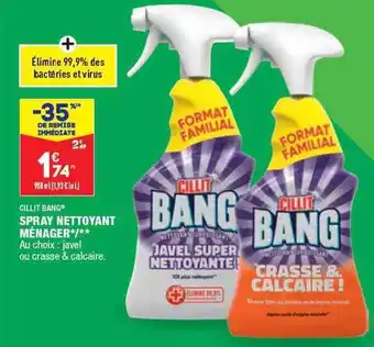 ALDI Cillit bang spray nettoyant ménager offre
