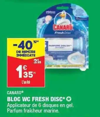 ALDI Bloc wc fresh disc canard offre