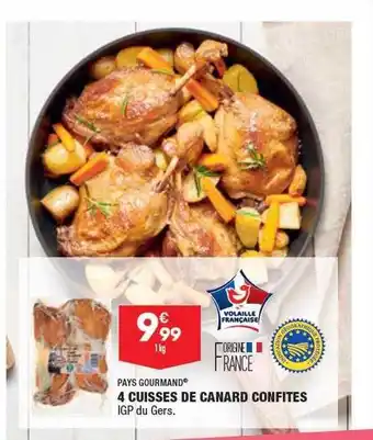 ALDI 4 cuisses de canard confites pays gourmand offre