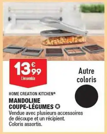 ALDI Mandoline coupe-légumes home creation kitchen offre