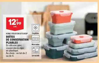 ALDI Boîtes de conservation pliables home creation kitchen offre
