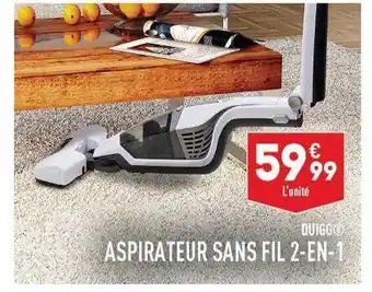 ALDI Aspirateur sans fil 2-en-1 quigg offre