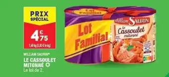 ALDI Le cassoulet mitonné william saurin offre