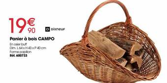 Brico Pro Panier à bois campo offre