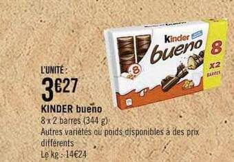 Casino Supermarchés Kinder bueno offre