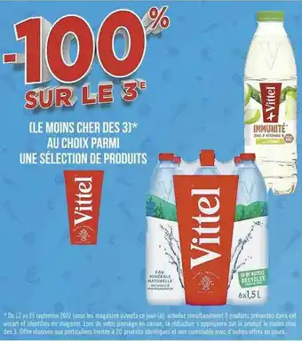 Casino Supermarchés Produits vittel offre