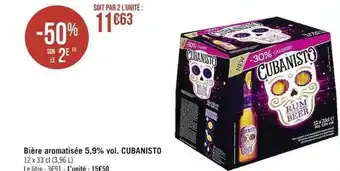 Casino Supermarchés Bière aromatisée 5,9% vol. cubanisto offre