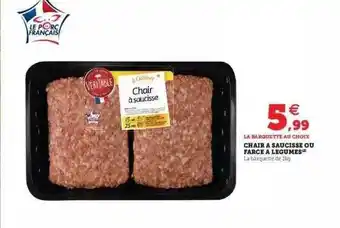 Hyper U Chair à saucisse ou farce à légumes offre