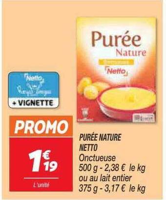 Netto Purée nature netto offre