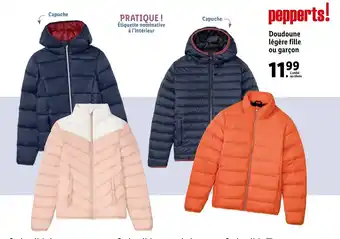 Lidl Doudoune légère fille ou garçon offre