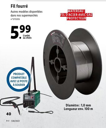 Lidl Fil fourré offre