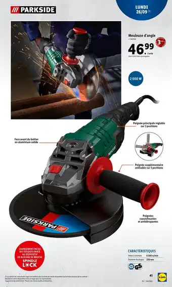 Lidl Meuleuse d'angle offre
