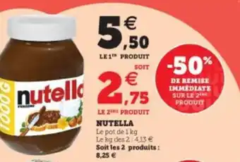 Super U Nutella offre