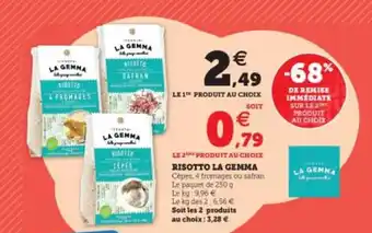 Super U Risotto la gemma offre