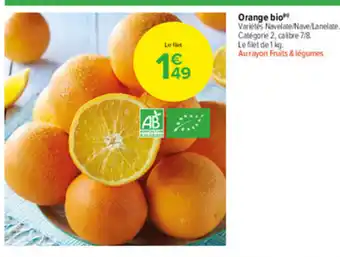 Carrefour Market Orange bio offre