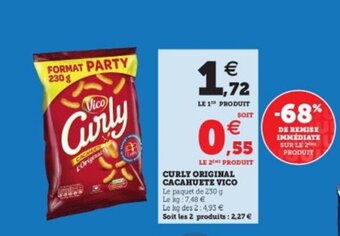 Super U VICO curly original cacahuete offre