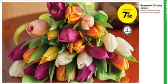 Carrefour Market Bouquet de 20 tulipes variées offre