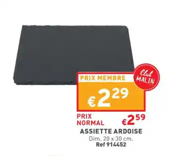 Trafic Assiette ardoise offre