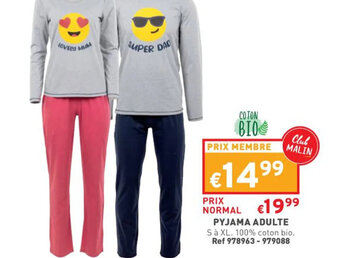 Trafic Pyjama adulte offre