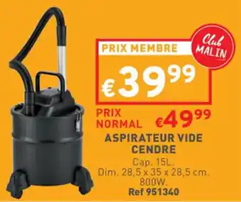 Trafic Aspirateur vide cendre offre