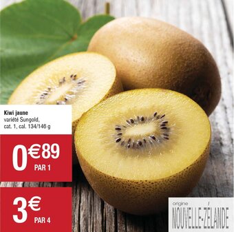 Cora x Carrefour Kiwi jaune offre