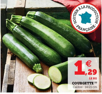 Super U Courgette offre