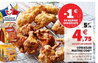 Hyper U COQ'Ailes Maitre COQ offre