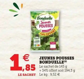 Hyper U Jeunes Pousses Bonduelle offre